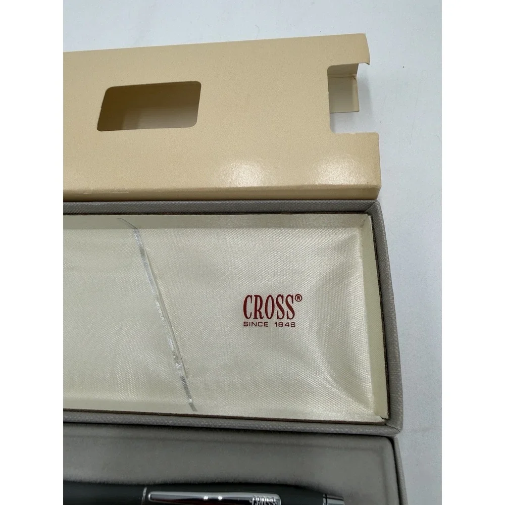 Vintage Cross Pen Set 3501 Ballpoint Pen & Mechanical Pencil Chrome Boxed New